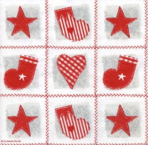 Новогодние аппликации, 33х33 см, салфетка для декупажа - Заготовки для декупажа. Интернет-магазин Завиток